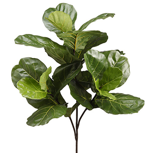 fiddle leaf fig 2 stems 41" Silk Fiddle Leaf Fig Branch Stem -Green