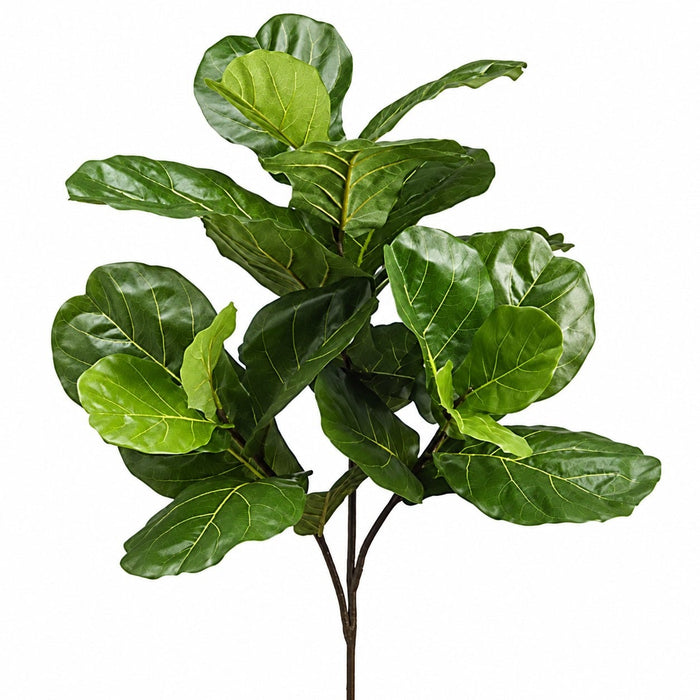 41" Silk Fiddle Leaf Fig Branch Stem -Green (Pack of 2) - PSF341-GR
