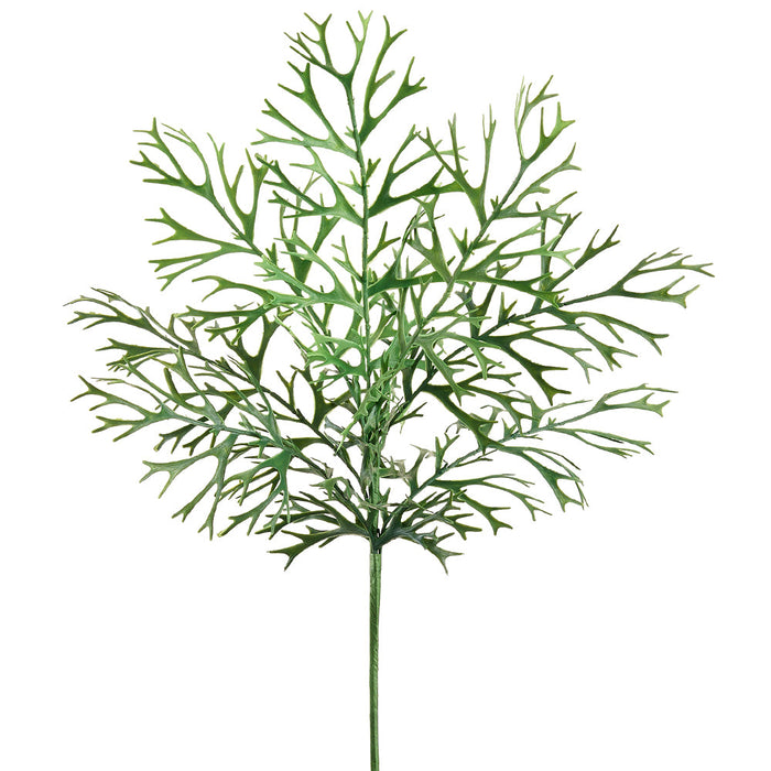 31" PE Soft-Touch Staghorn Fern Leaf Artificial Stem -Green (Pack of 12) - PSF416-GR