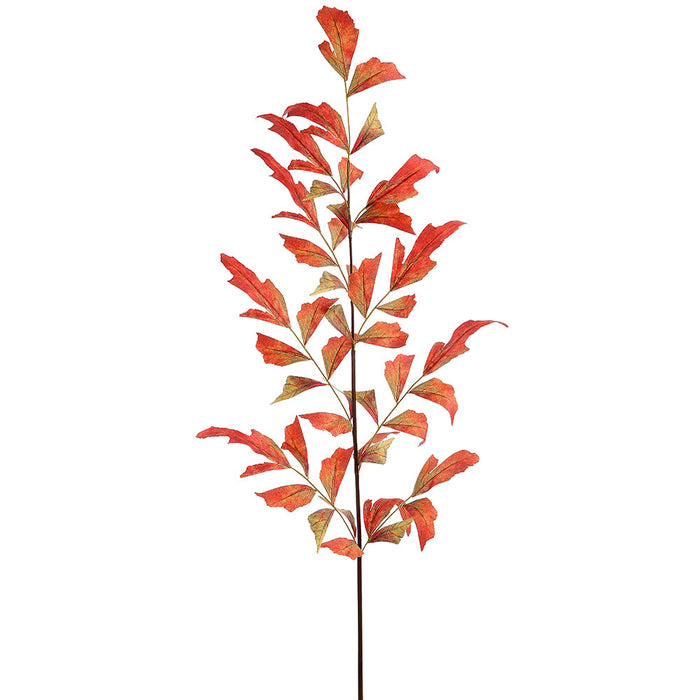 53.5" Fishtail Palm Leaf Silk Stem -Rust/Green (Pack of 12) - PSF600-RU/GR