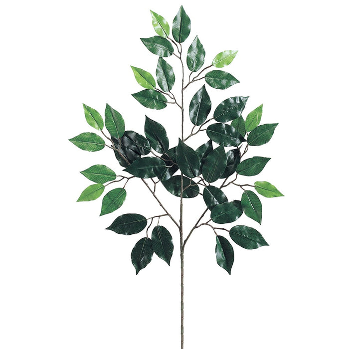 23" Silk Ficus Leaf Stem -Green (pack of 480) - PSF636-GR