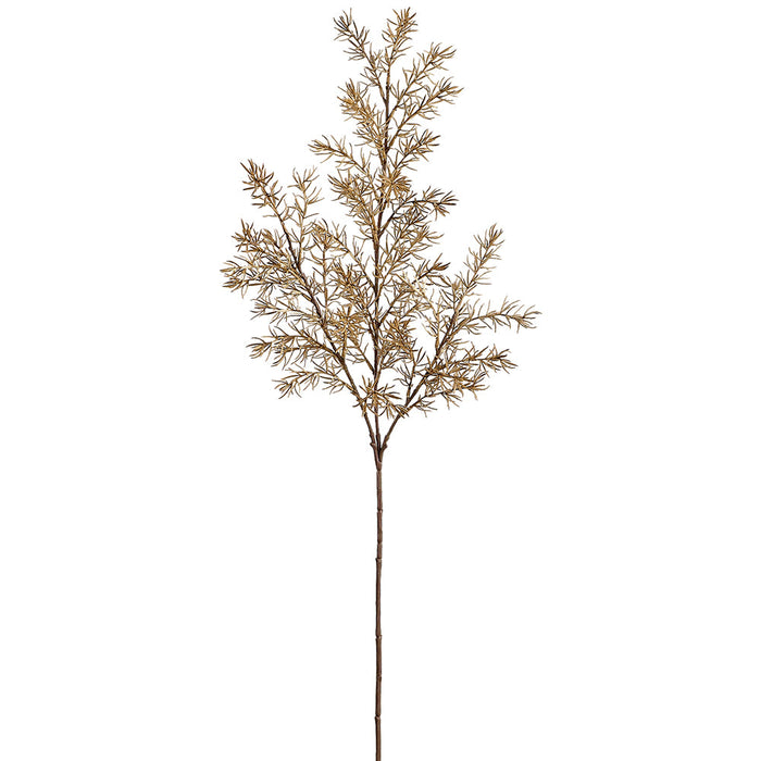 34" Asparagus Fern Leaf Artificial Stem -Beige/Green (Pack of 12) - PSF643-BE/GR