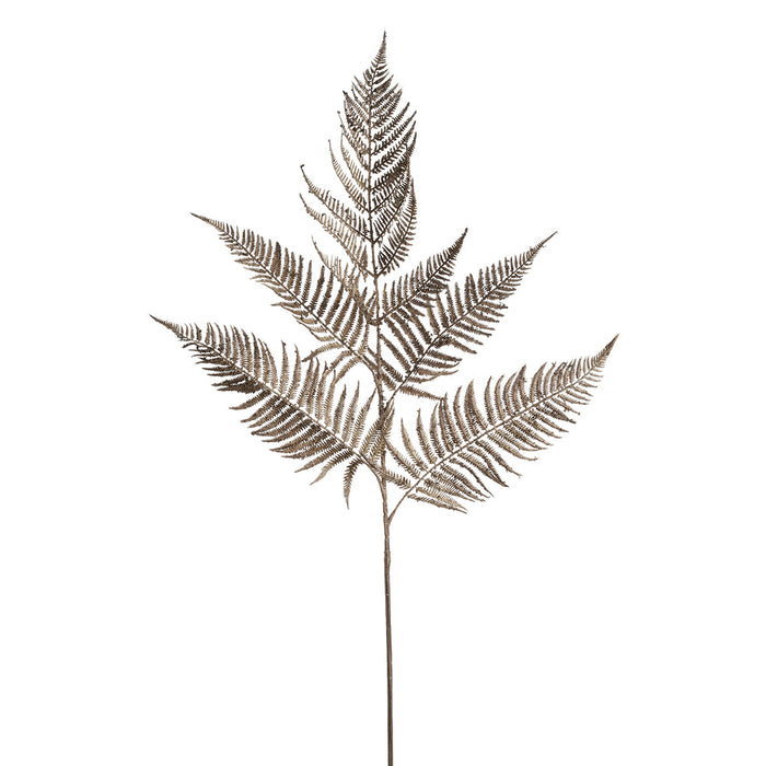 43" Artificial Fern Leaf Stem -Brown (pack of 12) - PSF651-BR