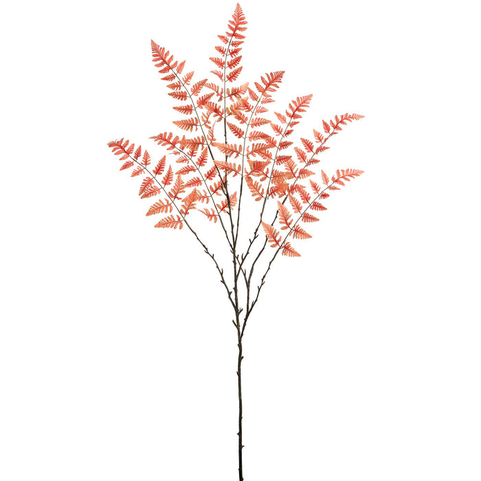 68.5" Artificial Fern Leaf Stem -Orange (Pack of 6) - PSF674-OR