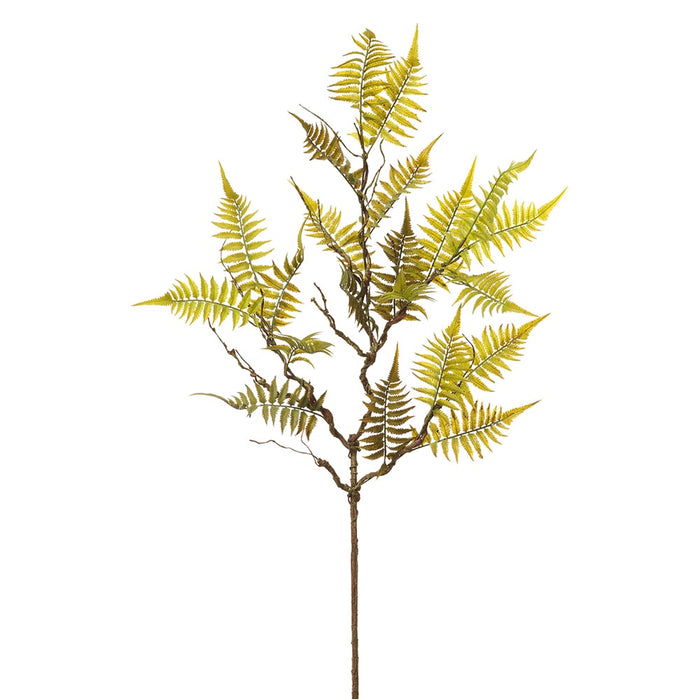 45" Silk Woodland Fern Leaf Stem -Green (Pack of 12) - PSF835-GR