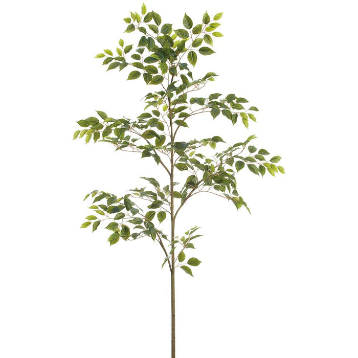 72" Ficus Leaf Silk Stem Branch -Green (Pack of 6) - PSF867-GR