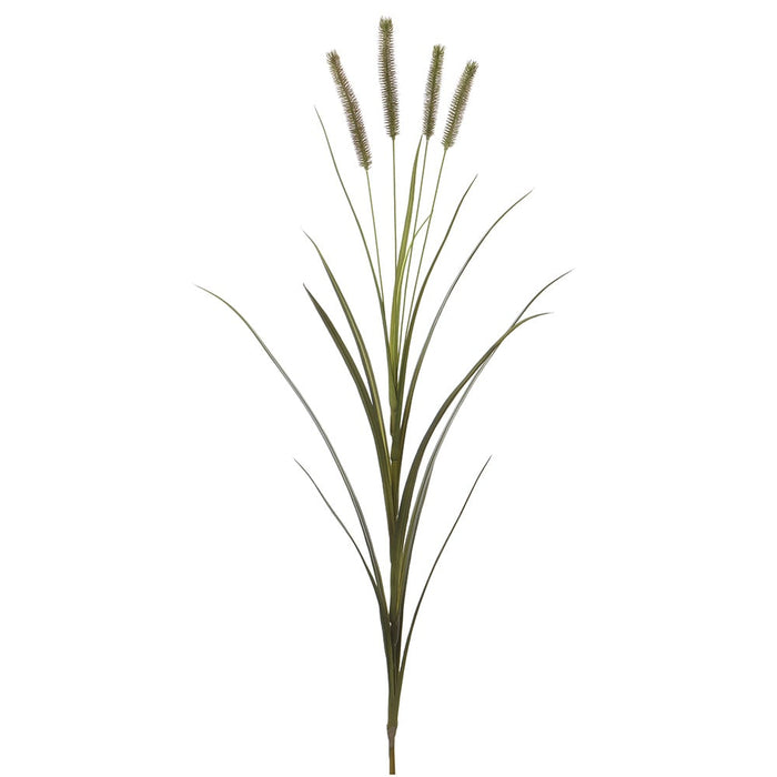 54" Artificial Foxtail Flower Stem -Brown/Green (Pack of 12) - PSG252-BR/GR