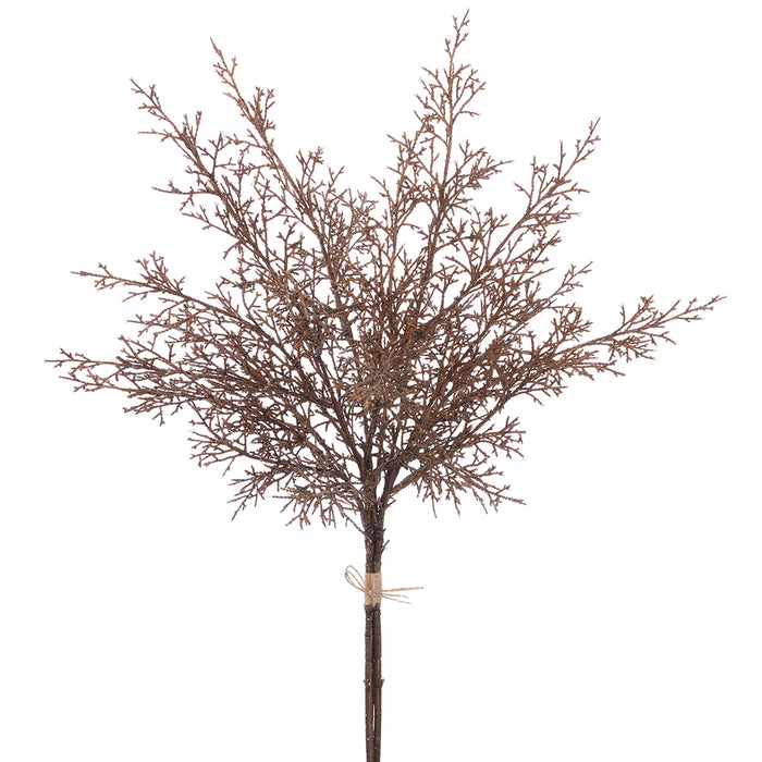 28" Artificial Juniper Stem Bundle -Brown (Pack of 6) - PSJ291-BR