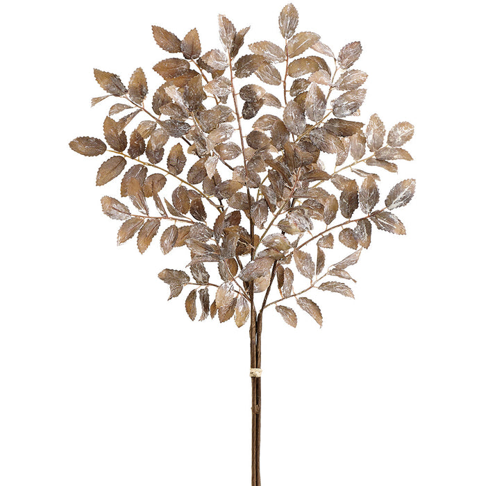 20.5" Mini Leaf Artificial Stem Bundle -Green (Pack of 12) - PSL007-GR