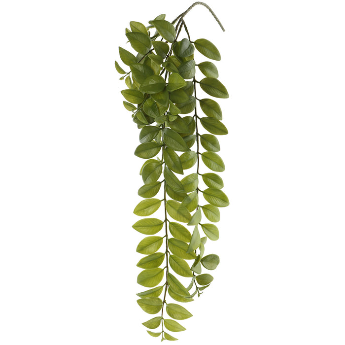 27.5" Silk Lipstick Vine Leaf Stem -Green (Pack of 12) - PSL159-GR