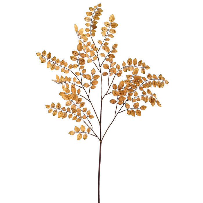 35" Autumn Mini Leaf Silk Stem -Brown (pack of 12) - PSL186-BR