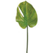 23.5" Silk Small Split Philodendron Monstera Leaf Stem -Green (pack of 12) - PSL188-GR
