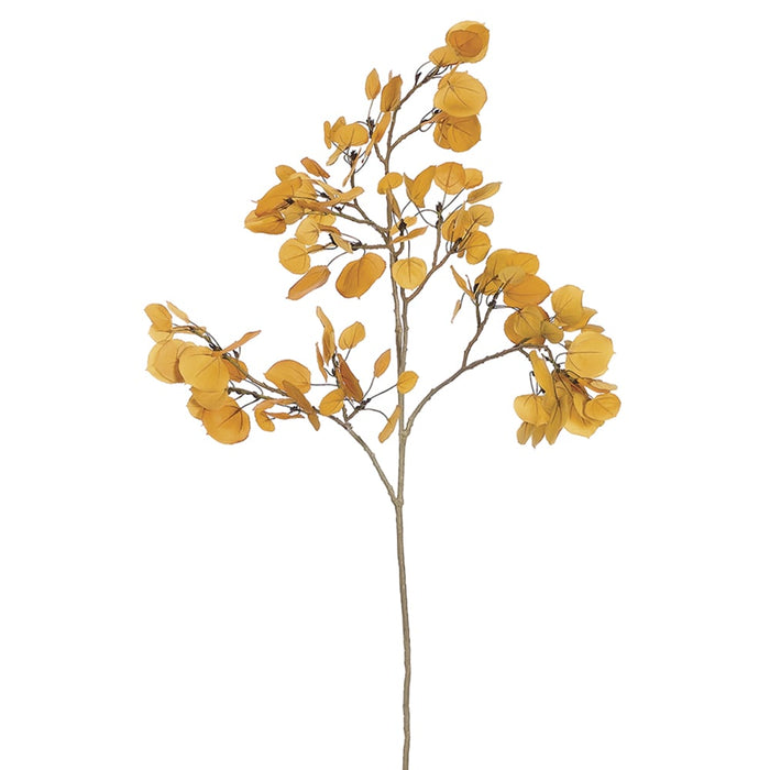 47" Silk Aspen Leaf Stem -Yellow (pack of 12) - PSL514-YE