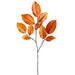 27" Silk Mulberry Leaf Stem -Flame (pack of 12) - PSM009-FL
