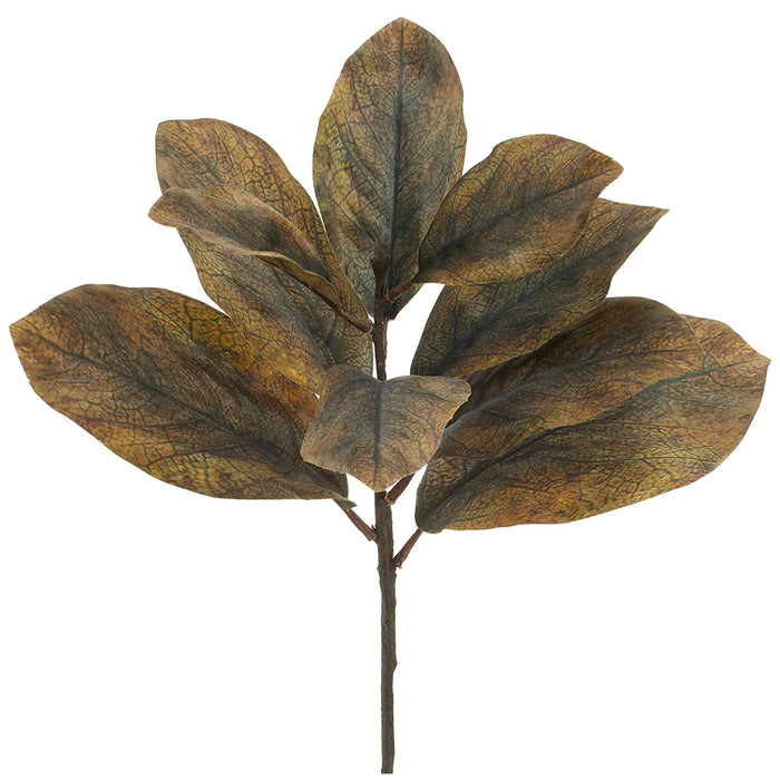 25" Artificial Magnolia Leaf Stem -Green (Pack of 12) - PSM037-GR