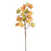 36" Artificial Maple Leaf Stem -Yellow/Green (Pack of 12) - PSM044-YE/GR