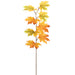 31" Artificial Maple Leaf Stem -Mustard/Green (Pack of 12) - PSM053-MD/GR