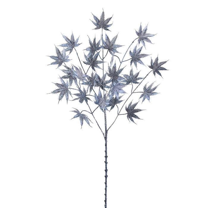 29" Silk Maple Leaf Stem -Blue (pack of 12) - PSM170-BL