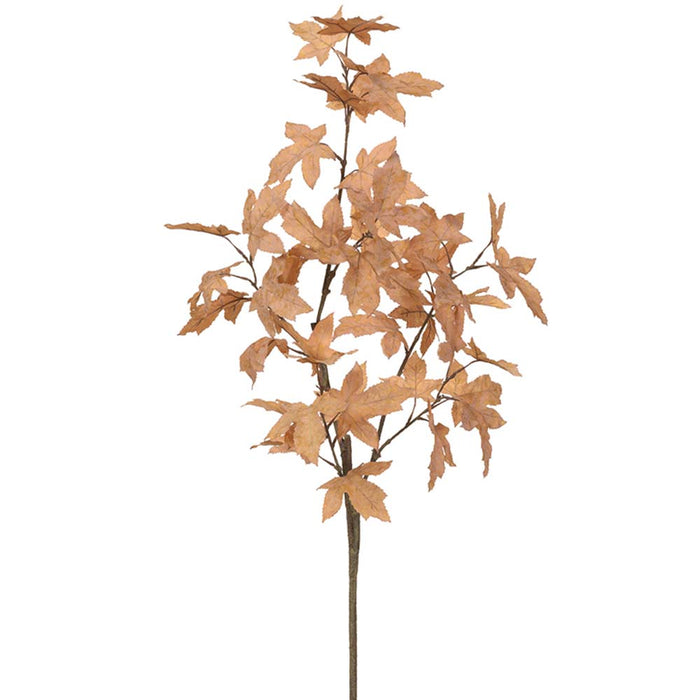 54" Silk Maple Leaf Stem -Tan (pack of 8) - PSM324-TN