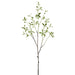 42.9" Silk Madagascar Almond Leaf Tree Branch Stem -Green/Cream (pack of 12) - PSM346-GR/CR