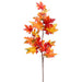 39" Silk Maple Leaf Stem -2 Tone Orange (pack of 12) - PSM390-OR/TT