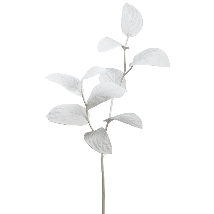 30" Artificial Magnolia Leaf Stem -White (pack of 6) - PSM416-WH