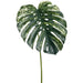 56" Monstera Split Philodendron Leaf Silk Stem -Green/Cream (Pack of 6) - PSM602-GR/CR