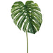 56" Monstera Split Philodendron Leaf Silk Stem -2 Tone Green (Pack of 6) - PSM602-GR/TT
