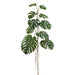 75" Monstera Split Philodendron Leaf Silk Branch Stem -Green (Pack of 2) - PSM610-GR