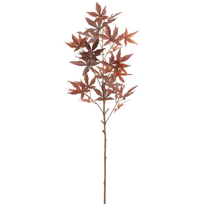 38" Maple Leaf Silk Stem -Brown (Pack of 12) - PSM833-BR