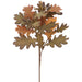 24" Artificial Oak Leaf w/Acorn Stem -Brown/Green (Pack of 12) - PSO001-BR/GR
