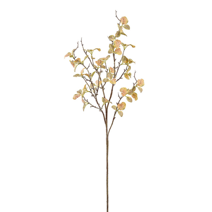 37" Artificial Chinese Sweet Plum Leaf Stem -Olive Green/Brown (Pack of 12) - PSP008-OG/BR