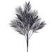 31" Metallic Artificial Areca Palm Leaf Stem -Black (Pack of 12) - PSP080-BK