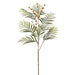 34" Budding Parlor Palm Leaf Silk Stem -Orange/Green (Pack of 12) - PSP105-OR/GR