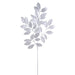 40" Artificial Wild Pomegranate Leaf Stem -White (pack of 12) - PSP172-WH