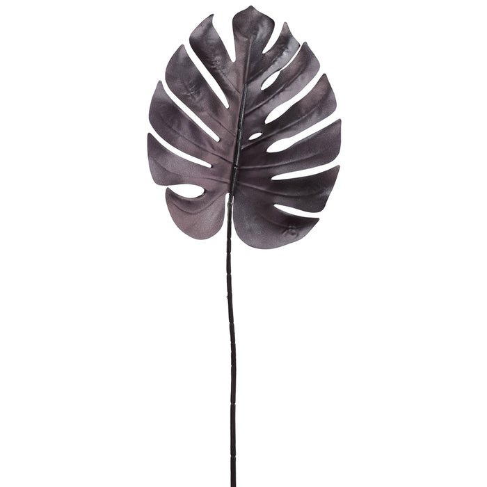 philodendron black stem 29" Artificial Split Philodendron Monstera Leaf Stem -Black — Silks Are Forever