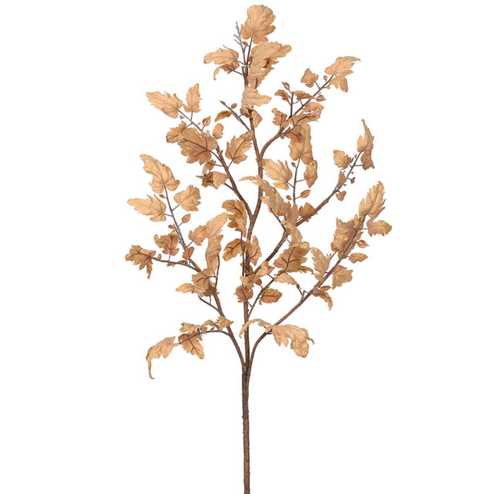 46" Silk Perilla Frutescens Leaf Stem -Beige (pack of 12) - PSP461-BE