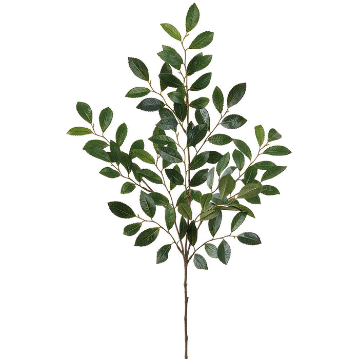 26" Outdoor UV-Resistant Artificial Ruscus Leaf Stem -Green (Pack of 12) - PSR022-GR