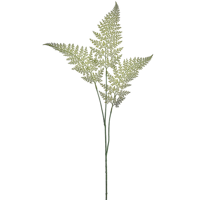 40" Artificial Lace Fern Leaf Stem -Green (Pack of 12) - PSS008-GR