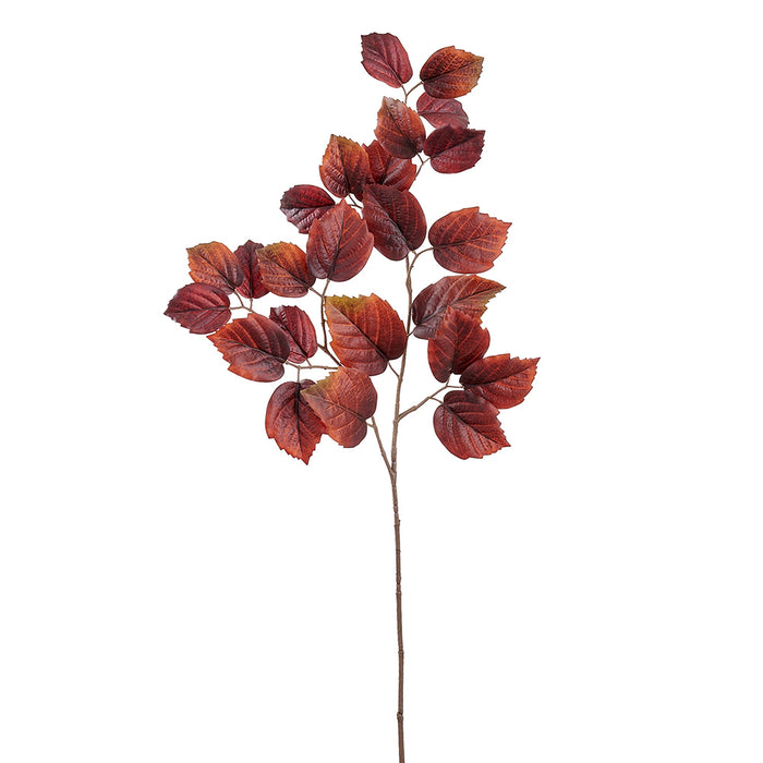 30" Artificial Beech Leaf Stem -Rust (Pack of 12) - PSS012-RU