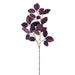 28" Artificial Velvet Beech Leaf Stem -Purple (Pack of 12) - PSS032-PU