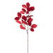 28" Artificial Velvet Beech Leaf Stem -Red (Pack of 12) - PSS032-RE