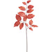 29" Silk Salal Leaf Stem -Flame (pack of 12) - PSS442-FL