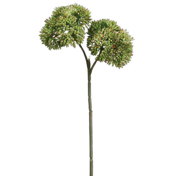 14.5" Artificial Sedum Stem -Green/Pink (Pack of 12) - PSS900-GR/PK
