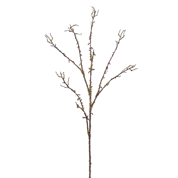 34.5" Artificial Moss Twig Stem -Brown/Green (Pack of 12) - PST009-BR/GR