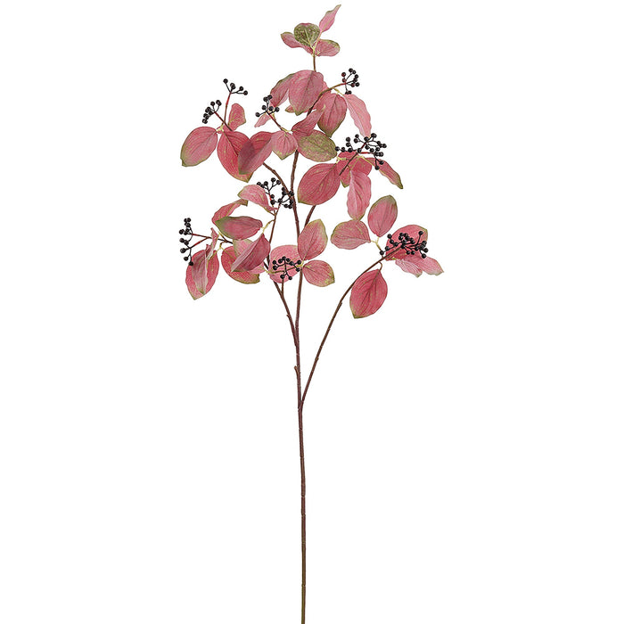 46" Artificial Virginia Creeper Leaf Stem -Mauve/Green (Pack of 6) - PSV709-MV/GR
