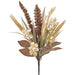 17" Artificial Mixed Plastic Wheat & Berry Stem -Beige/Brown (Pack of 12) - PSW001-BE/BR