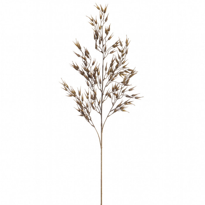 36" Artificial Plastic Wheat Grass Stem -Dark Brown (Pack of 12) - PSW140-BR/DK