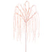 69" Hanging Glittered Artificial Halloween Willow Leaf Stem -Orange (pack of 12) - PSW176-OR