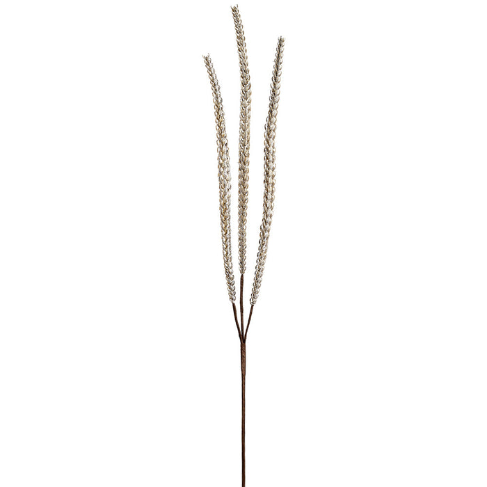27.5" Plastic Wheat Grass Artificial Stem -Gray/Green (Pack of 12) - PSW459-GY/GR